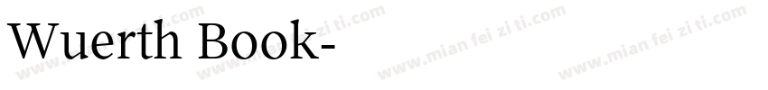 Wuerth Book字体转换